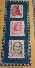 Load image into Gallery viewer, INDIAN HEAD PENNIES ISSUED 1902 &amp; 1903 WITH POSTAGE STAMPS ON ALBUM INFO SHEET
