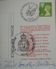 Load image into Gallery viewer, 1989 75th ANNIV FORMATION OF NO.6 SQUADRON A/M CROWLEY SIGNED FLOWN STAMP COVER
