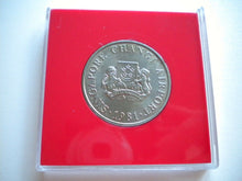 Load image into Gallery viewer, SINGAPORE CHANGI AIRPORT COMMEMORATIVE ISSUE 1981 FIVE DOLLAR COIN IN SQUARE CAP
