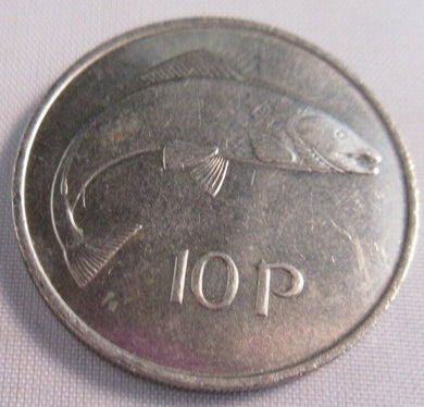 EIRE 10p 1974 TEN PENCE BUNC PRESENTED IN CLEAR FLIP