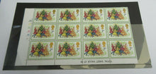 Load image into Gallery viewer, 1978 CHRISTMAS SINGING CAROLS 7P BLOCK OF 12 STAMPS MNH
