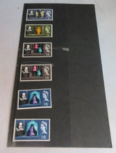 Load image into Gallery viewer, 1964 SHAKESPEARE FESTIVAL 6 X PRE-DECIMAL STAMPS WITH CLEAR FRONTED STAMP HOLDER
