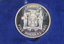 Load image into Gallery viewer, 1971 JAMAICA PROOF SET - INCLUDES 1 SILVER PROOF COIN 7 COIN SET WITH BOX &amp; COA

