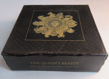 Load image into Gallery viewer, 2021 UK £2 THE QUEENS BEASTS 1OZ SILVER PROOF TWO POUND COIN BOX &amp; COA
