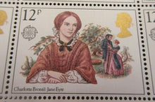 Load image into Gallery viewer, GB 1980 CHARLOTTE BRONTE JANE EYRE 12p BLOCK OF TWELVE STAMPS MNH
