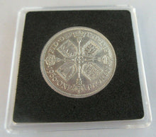 Load image into Gallery viewer, 1936 KING GEORGE VI  .500 SILVER FLORIN TWO SHILLINGS WITH QUAD CAP, BOX &amp; COA
