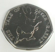 Load image into Gallery viewer, BEATRIX POTTER PETER RABBIT 2017 BU FIFTY PENCE IN SEALED ROYAL MINT PACK
