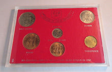 Load image into Gallery viewer, UK 1967 COINAGE OF GREAT BRITAIN QEII BUNC 6 COIN SET IN ROYAL MINT BLUE BOOK
