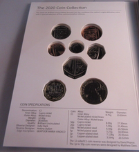 Load image into Gallery viewer, 2020 UK BRILLIANT UNCIRCULATED ANNUAL COIN COLLECTION SET ROYAL MINT SEALED PACK
