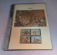 Load image into Gallery viewer, Jaguar WWF Info Sheets Exclusive Stamps from Belize and FDC&#39;s
