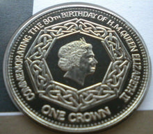 Load image into Gallery viewer, 2006 HER MAJESTY QUEEN ELIZABETH II 80TH BIRTHDAY 1CROWN COMMEMORATIVE COVER PNC
