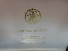 Load image into Gallery viewer, 1975 COINAGE OF BELIZE STERLING SILVER 8 COIN SET box coa and outer box
