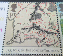 Load image into Gallery viewer, 2004 JRR TOLKIEN LORD OF THE RINGS 1ST CLASS SET TEN STAMPS MNH IN STAMP HOLDER
