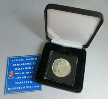 Load image into Gallery viewer, 1942 GEORGE VI BARE HEAD COINAGE HALF 1/2 CROWN IN QUADRANT CAPSULE &amp; BOX
