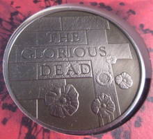 Load image into Gallery viewer, THE GLORIOUS DEAD 90TH ANNIVERSARY THE END OF THE FIRST WORLD MEDAL PNC &amp; INFO
