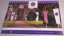 Load image into Gallery viewer, 2022 70 YEARS SINCE HM ACCESSION FALKLAND ISLANDS FIFTY PENCE 50P COIN PACK

