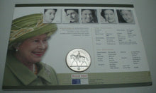 Load image into Gallery viewer, 1952-2002 THE QUEEN&#39;S GOLDEN JUBILEE MINT BUNC £5 COIN COVER &amp; STAMPS PNC
