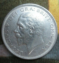 Load image into Gallery viewer, 1927 GEORGE V BARE HEAD COINAGE HALF 1/2 CROWN SPINK 4032 CROWNED SHIELD CC2
