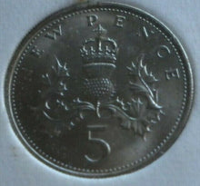 Load image into Gallery viewer, DECIMAL COINS OF GREAT BRITAIN 1971 FIVE DECIMAL COINS SET
