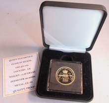 Load image into Gallery viewer, 1989 QEII CLAIM OF RIGHTS UK ROYAL MINT PROOF £2 COIN BOXED WITH COA
