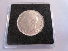 Load image into Gallery viewer, 1942 KING GEORGE VI UNC .500 FLORIN TWO SHILLINGS WITH QUAD CAP, BOX &amp; COA
