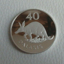 Load image into Gallery viewer, GAMBIA CONSERVATION 1977 ROYAL MINT SILVER PROOF 20 &amp; 40 DALASIS MINT CONDITION
