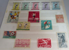 Load image into Gallery viewer, VARIOUS SPORTING STAMPS WITH CLEAR FRONTED HOLDER
