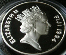 Load image into Gallery viewer, 1994 SILVER Proof FIJI 5 DOLLARS CLARENCE HOUSE QUEEN MOTHER LADY OF THE CENTURY
