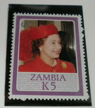 Load image into Gallery viewer, QUEEN ELIZABETH II THE 60TH BIRTHDAY OF HER MAJESTY ZAMBIA STAMPS MNH
