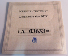 Load image into Gallery viewer, 2005 HISTORY OF THE GDR THE NEW FEDERAL STATES MEDALLION WITH COA &amp; CLEAR FLIP
