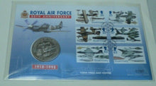 Load image into Gallery viewer, 1998 ROYAL AIR FORCE 80TH ANNIVERSARY MINT BUNC £5 COIN COVER, STAMPS/POSTMARKS
