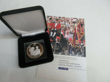 Load image into Gallery viewer, QEII QUEEM MUM BIRTHDAY WISH  2006  SILVER PROOF .999 SELECTIVE GOLD CROWN COIN
