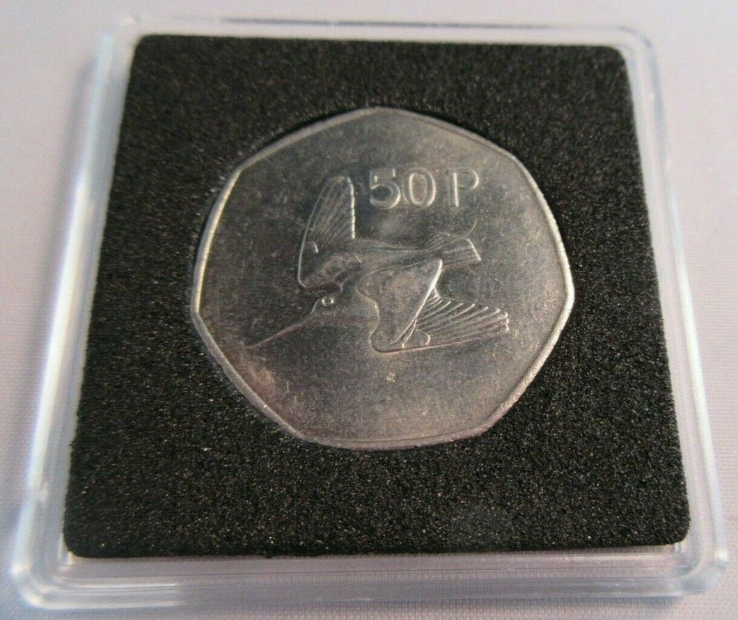 EIRE 50p 1979 FIFTY PENCE BUNC PRESENTED IN QUADRANT CAPSULE