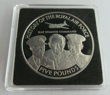 Load image into Gallery viewer, 2008 HISTORY OF THE RAF BOMBER COMMAND PROOF £5 FIVE POUND CROWN BOX COA
