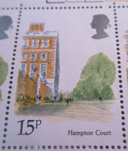 Load image into Gallery viewer, 1980 LONDON LANDMARKS HAMPTON COURT 15p BLOCK OF 8 STAMPS MNH
