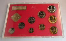 Load image into Gallery viewer, 1991 LENINGRAD PROOF NINE COIN SET 1 RUBLE - 1 COPEL IN HARD CASE &amp; OUTER COVER
