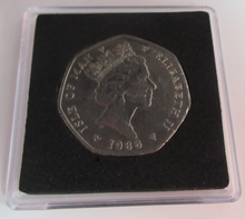 Load image into Gallery viewer, 1988 QEII CHRISTMAS COLLECTION MOTORBIKE &amp; SIDECAR MM AA 50P COIN BOX &amp; COA
