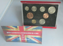 Load image into Gallery viewer, 1967 QUEEN ELIZABETH II PRE DECIMAL 8 COIN SET BU IN HARD CASE &amp;ROYAL MINT BOOK
