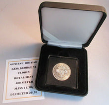 Load image into Gallery viewer, 1941 KING GEORGE VI BUNC .500 FLORIN TWO SHILLINGS WITH QUAD CAP, BOX &amp; COA
