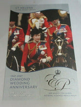Load image into Gallery viewer, QEII DIAMOND WEDDING ANNIVERSARY 2007 ST HELENA SILVER PROOF £5 CROWN WITH COA
