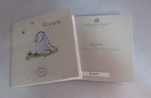 Load image into Gallery viewer, Eeyore 2022 Disney Classic Pooh Royal Mint Silver Proof UK Coloured 50p Coin
