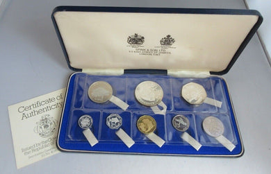 1976 ROYAL MINT SEYCHELLES PROOF 8 COIN SET SEALED WTH ORIGINAL BOX & COA