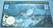 Load image into Gallery viewer, 1996 LE PAQUEBOT - FAIR STOOD THE WIND FOR FRANCE 25 EURO BENHAM COIN COVER PNC
