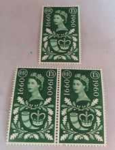 Load image into Gallery viewer, 1960&#39;S VARIOUS QUEEN ELIZABETH II 14 PRE DECIMAL STAMPS MNH IN STAMP HOLDER
