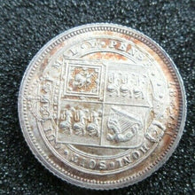 Load image into Gallery viewer, 1887 VICTORIA JUBILEE HEAD SHIELD IN GARTER 6d SIXPENCE COIN SPINK 3928 PROOF
