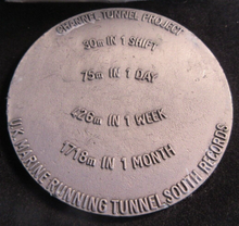 Load image into Gallery viewer, 1991 PRESENTATION MEDAL FROM THE CONSTRUCTION OF THE CHANNEL TUNNEL BOXED.
