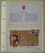 Load image into Gallery viewer, 2008 HISTORY OF THE MONARCHY HENRY VII COMMEMORATIVE STAMP COVER
