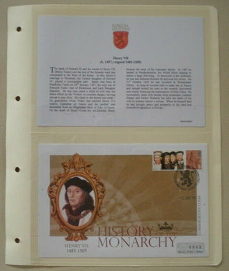 2008 HISTORY OF THE MONARCHY HENRY VII COMMEMORATIVE STAMP COVER