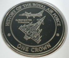 Load image into Gallery viewer, 2008 DEFENSIVE AIRCRAFT - HISTORY OF THE RAF -  PROOF 1 CROWN  COIN COVER PNC
