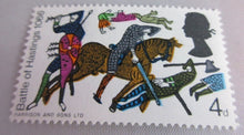 Load image into Gallery viewer, 1966 BATTLE OF HASTINGS 4d 11 X STAMPS MNH &amp; CLEAR FRONTED STAMP HOLDER
